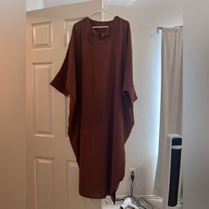 Elegant Brown abaya/ Jelbaab/ dress/ tunic